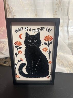 Eccolo Halloween black cat 🐈‍⬛ picture decor